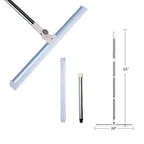 FlexiSweep™ – 180° Silicone Floor Squeegee with Adjustable Handle