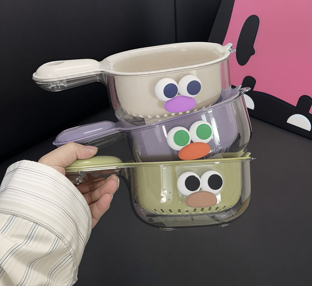 FreshDrain™ – Dual-Layer Fruit & Veggie Strainer Basket